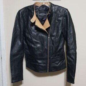 Boutique Of Leathers Lamb Jacket Bomber Coat Small Black Biker Urban Street